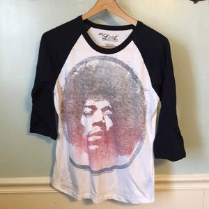 Jimmi Hendrix baseball tee